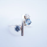 Multi-Stone Montana Sapphire Ring