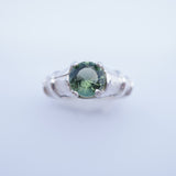 Beautiful Sterling Silver Moldovite Ring