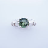 Beautiful Sterling Silver Moldovite Ring