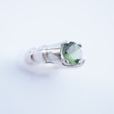 Beautiful Sterling Silver Moldovite Ring