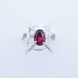Beautiful Sterling Silver Rhodolite Garnet Ring
