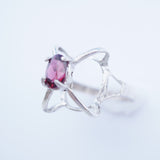 Beautiful Sterling Silver Rhodolite Garnet Ring