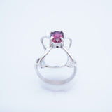 Beautiful Sterling Silver Rhodolite Garnet Ring