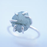 "Rough Step" Montana Sapphire Ring