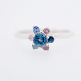 "Blues and Pinks" Montana Sapphire Ring