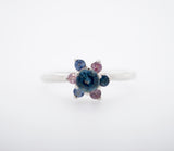 "Blues and Pinks" Montana Sapphire Ring