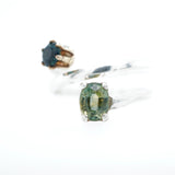 Sterling Silver Montana Sapphire Bypass Ring