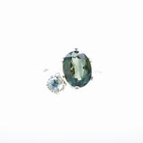 Blue Green Montana Sapphire Ring