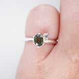 Blue Green Montana Sapphire Ring