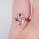 Rose Gold Yogo Montana Sapphire Ring