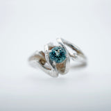 Sterling Silver Blue Montana Sapphire Ring