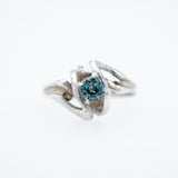 Sterling Silver Blue Montana Sapphire Ring