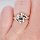 Sterling Silver Blue Montana Sapphire Ring