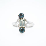 Yellow and Blue Montana Sapphire Ring