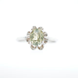 Green Yellow Montana Sapphire Ring