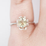 Green Yellow Montana Sapphire Ring