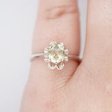 Green Yellow Montana Sapphire Ring