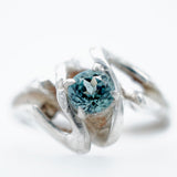 Sterling Silver Blue Montana Sapphire Ring