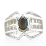 Multicolored Montana Sapphire Ring, .50ct