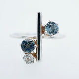 Multi-Stone Montana Sapphire Ring