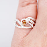Rare Padparadscha Montana Sapphire Ring