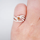 Rare Padparadscha Montana Sapphire Ring
