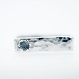 Unique Square Montana Sapphire Ring