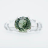 Beautiful Sterling Silver Moldovite Ring