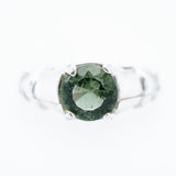 Beautiful Sterling Silver Moldovite Ring