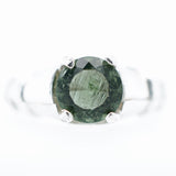 Beautiful Sterling Silver Moldovite Ring