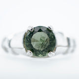 Beautiful Sterling Silver Moldovite Ring