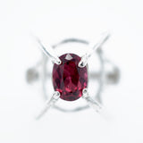 Beautiful Sterling Silver Rhodolite Garnet Ring