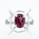 Beautiful Sterling Silver Rhodolite Garnet Ring