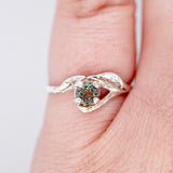 Steely Blue Floral Montana Sapphire Ring