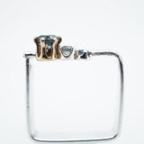 "Geometric" Montana Sapphire Ring