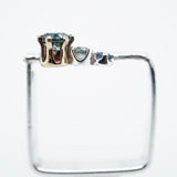 "Geometric" Montana Sapphire Ring