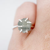 "Rough Step" Montana Sapphire Ring