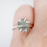 "Rough Step" Montana Sapphire Ring