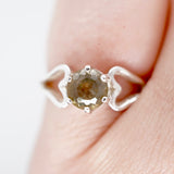 "Hearts Connected" Montana Sapphire Ring