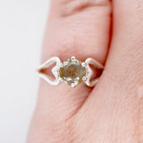 "Hearts Connected" Montana Sapphire Ring