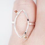 Rare Padparadscha Montana Sapphire Ring