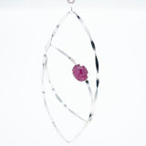 Pink Solitary Orbit Pendant