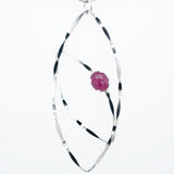 Pink Solitary Orbit Pendant
