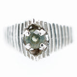 Stunning "Pyramid" Montana Sapphire Ring