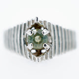 Stunning "Pyramid" Montana Sapphire Ring