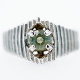 Stunning "Pyramid" Montana Sapphire Ring