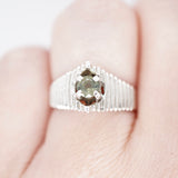 Stunning "Pyramid" Montana Sapphire Ring