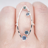 Stunning Alignment Montana Sapphire Ring