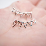 Padparadscha Montana Sapphire Earrings