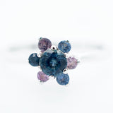 "Blues and Pinks" Montana Sapphire Ring